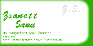 zsanett samu business card